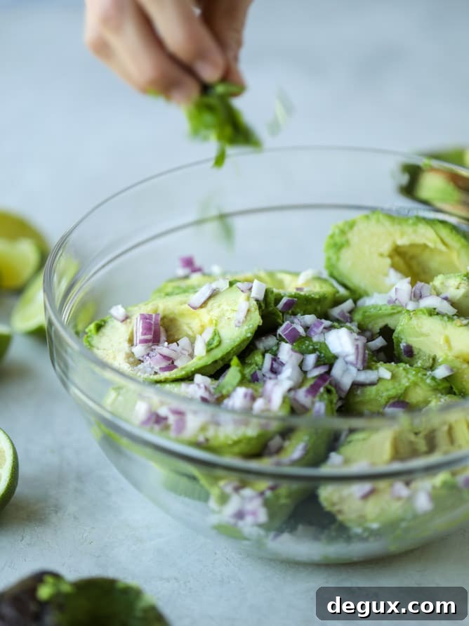 Crispy Carnitas with Creamy Guacamole Bowl 6 crispy carnitas guacamole I howsweeteats.com #guacamole #dip #avocado