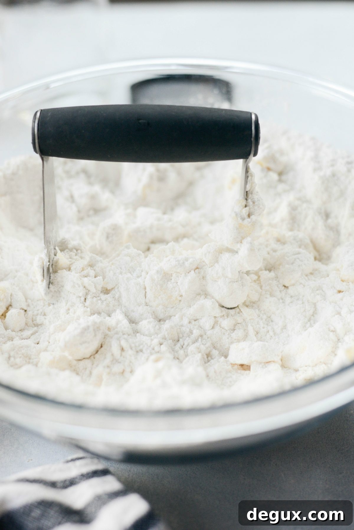 Homemade Funfetti Cake Mix Recipe for Moist, Colorful Cakes 7 cut butter into dry ingredients using a pastry blender