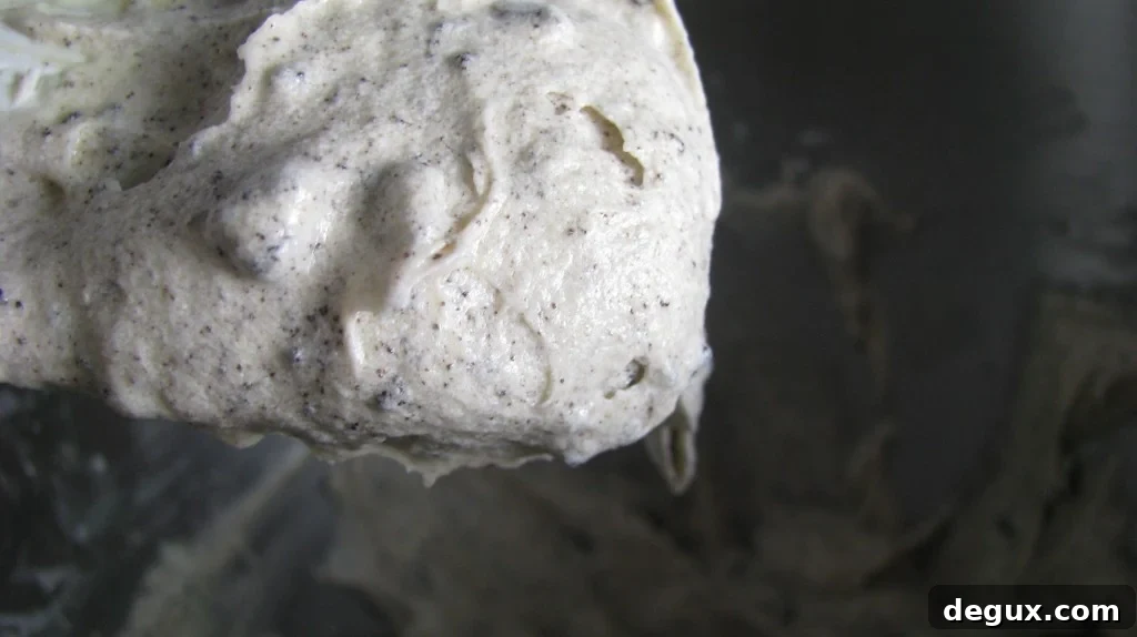 Cookies and cream batter