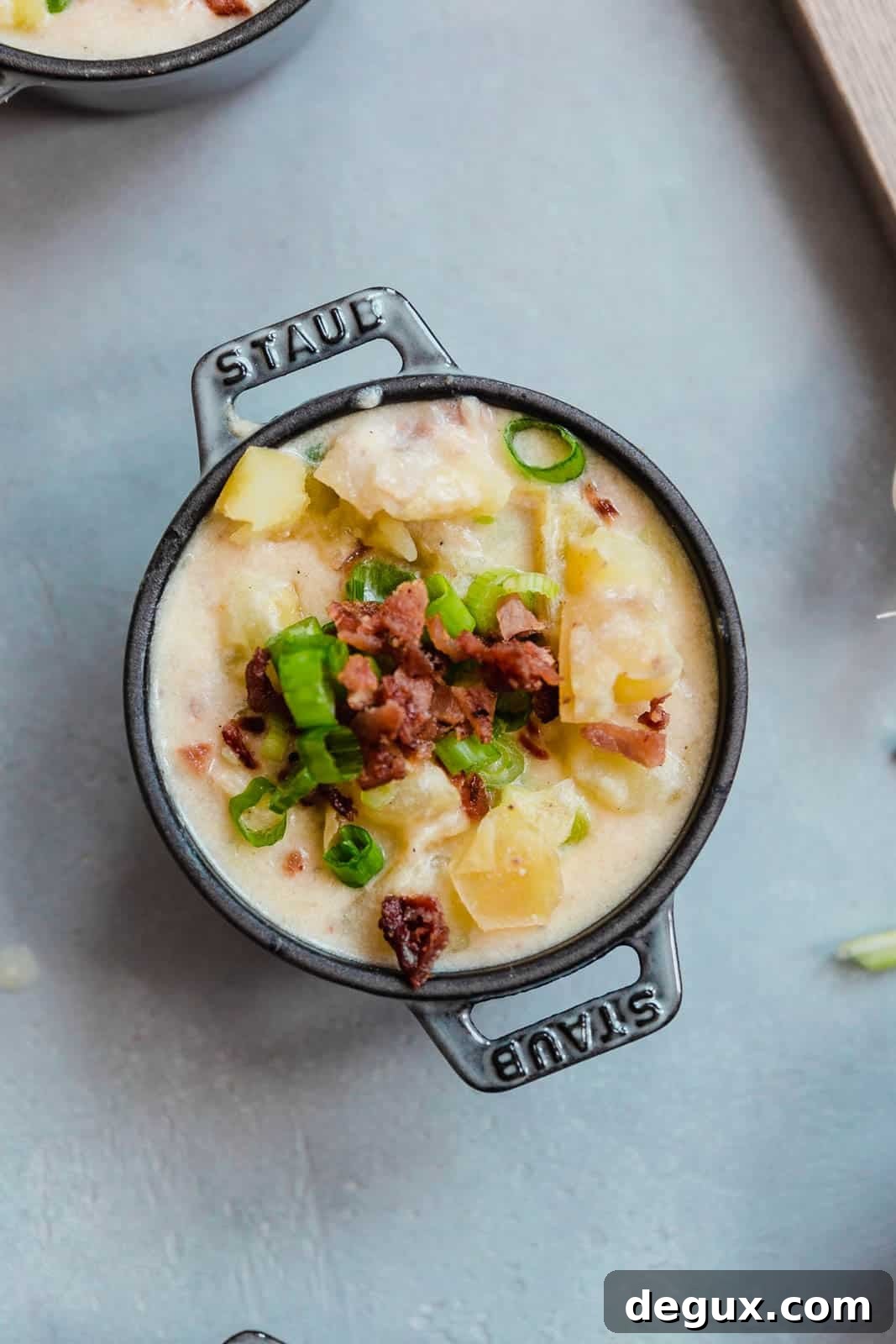 Creamy Loaded Baked Potato Soup Recipe for Chilly Nights 3 loaded baked potato soup I howsweeteats.com