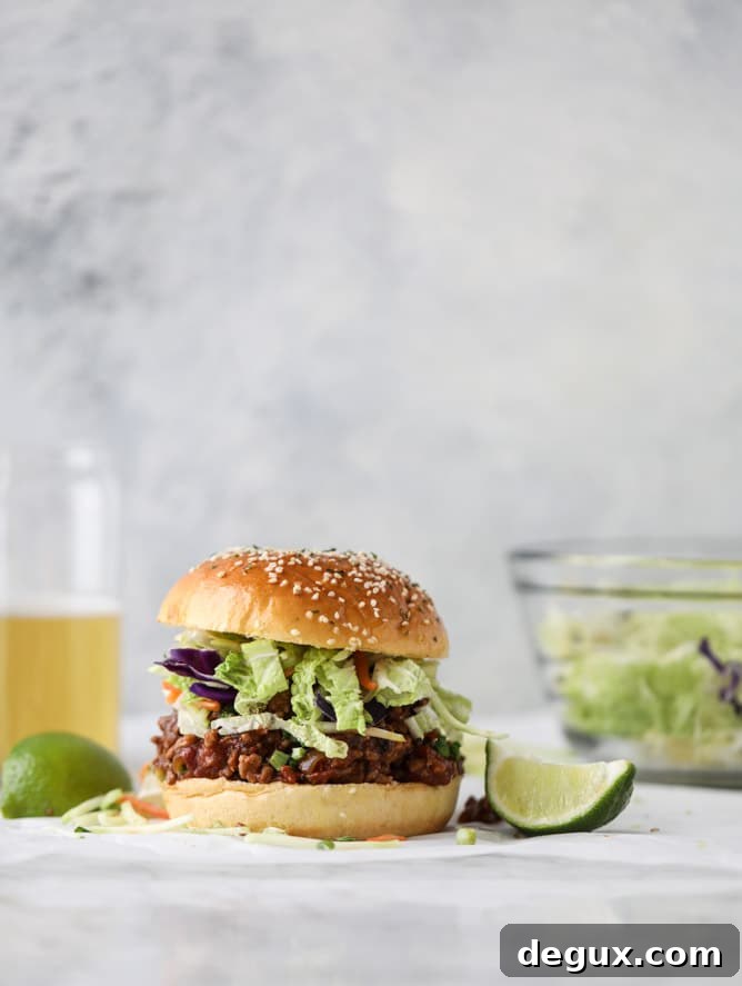 asian style sloppy joes I howsweeteats.com #sloppyjoes #recipes