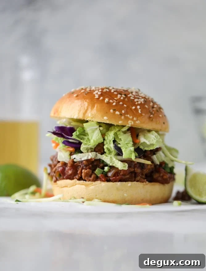 asian style sloppy joes I howsweeteats.com #sloppyjoes #recipes