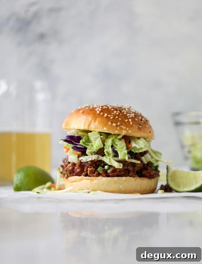 asian style sloppy joes I howsweeteats.com #sloppyjoes #recipes