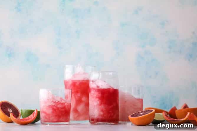 blood orange coolers I howsweeteats.com #bloodorange #mocktails #coconutwater #drinks 