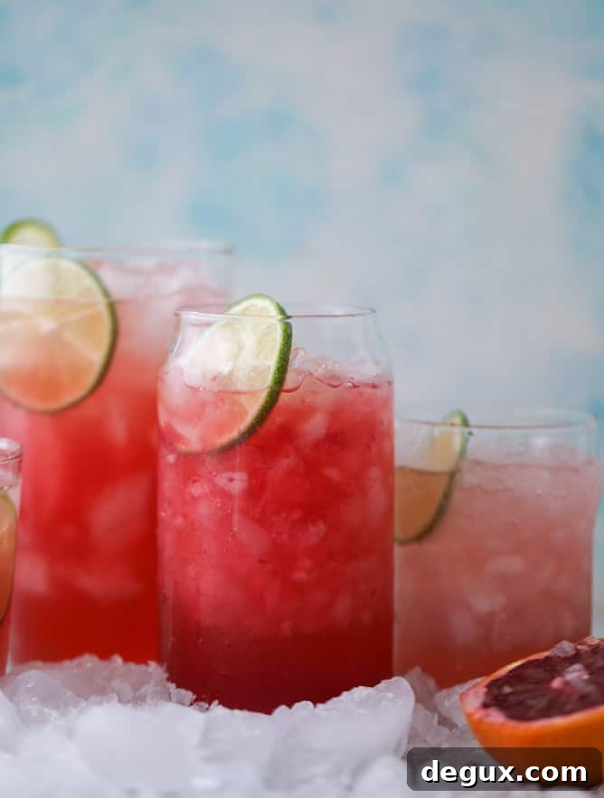 blood orange coolers I howsweeteats.com #bloodorange #mocktails #coconutwater #drinks 