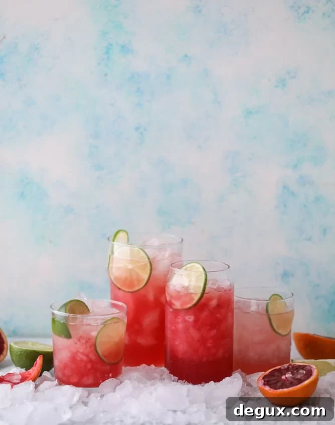 blood orange coolers I howsweeteats.com #bloodorange #mocktails #coconutwater #drinks 