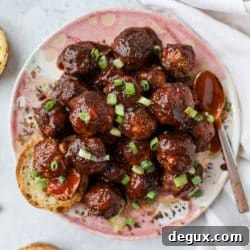 Chipotle BBQ Meatballs in Slow Cooker with Garlic Toast 8 img 53230 8