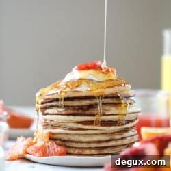 Fluffy Greek Yogurt Pancakes with Warm Winter Citrus Compote 9 img 53281 10