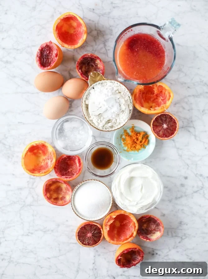 blood orange yogurt cake I howsweeteats.com #bloodorange #greekyogurt #yogurt #loafcake #cake #citrus