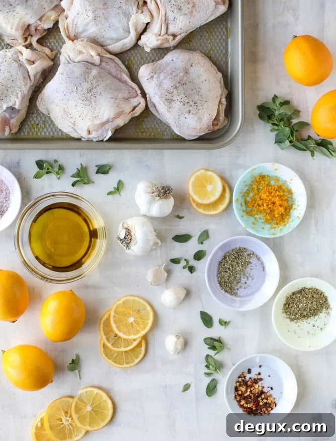 meyer lemon roasted chicken I howsweeteats.com #chicken #lemon #roastedchicken #healthy #meyerlemon