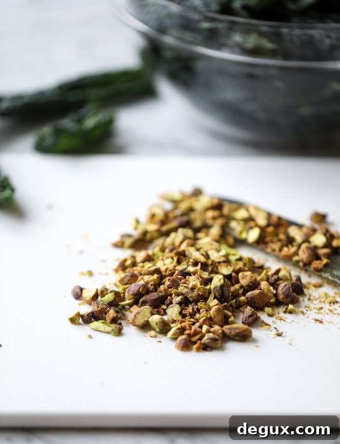 Crisp Kale Salad with Parmesan, Pistachios, and Lemon Vinaigrette 3 parmesan pistachio I howsweeteats.com #kale #pistachio #salad #parmesan #healthy #recipes