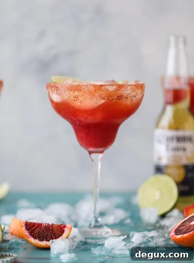 spicy blood orange beergaritas I howsweeteats.com #beer #margaritas #beergaritas #cocktails #bloodorange