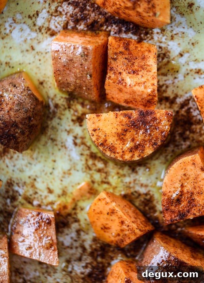 chipotle caramel sweet potato burrito bowls