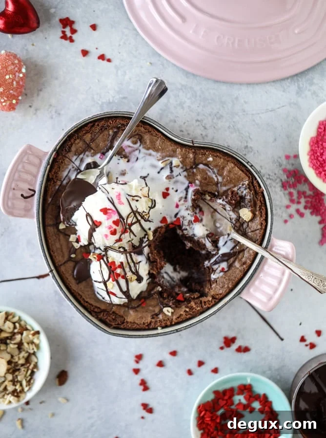 Amaretto Brownie Heart: Decadent Chocolate Dessert Recipe 6 amaretto brownies I howsweeteats.com #brownies #chocolate #amaretto #almond #valentinesday