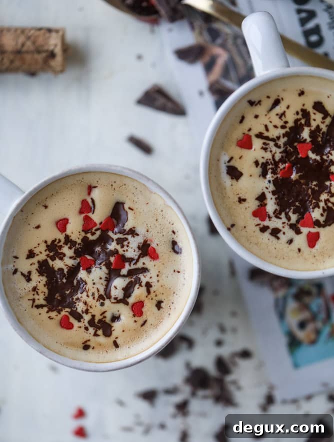 Cabernet Latte: How to Make a Wine-Infused Coffee Drink 6 cabernet chocolate lattes I howsweeteats.com #redwine #coffee #latte #valentinesday #chocolate
