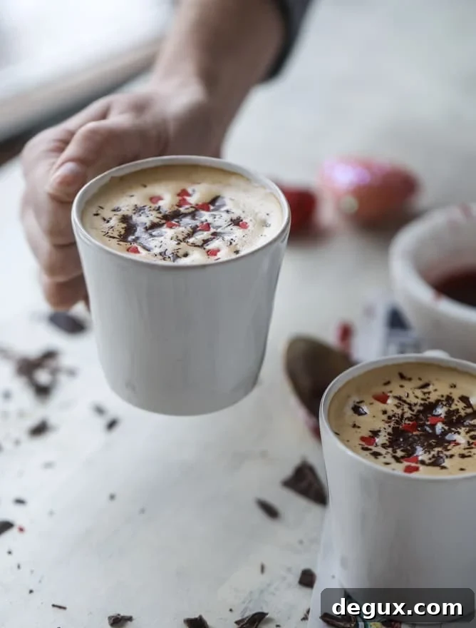 Cabernet Latte: How to Make a Wine-Infused Coffee Drink 9 cabernet chocolate lattes I howsweeteats.com #redwine #coffee #latte #valentinesday #chocolate