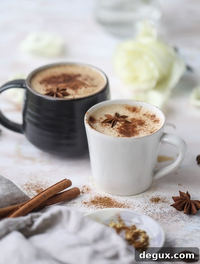 Coconut Chai Power Coffee: Energizing Spiced Coconut Latte Recipe 9 coconut chai power coffee I howsweeteats.com #coffee #coconut #chai #bulletproof #coconutoil