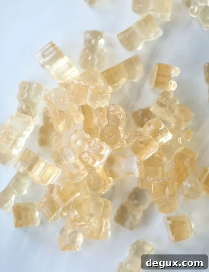 Rosé Champagne Gummy Bears: Sparkling Candy Recipe & Guide 2 rosé champagne gummy bears I howsweeteats.com #gummybears #champagne #rosé #candy #homemade