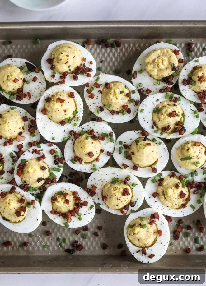 french onion deviled eggs I howsweeteats.com #deviledeggs #frenchonion #easter #egg #recipes