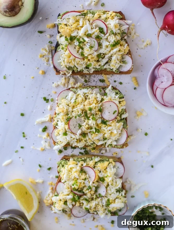 shaved egg avocado toast I howsweeteats.com #avocado #toast #egg #breakfast