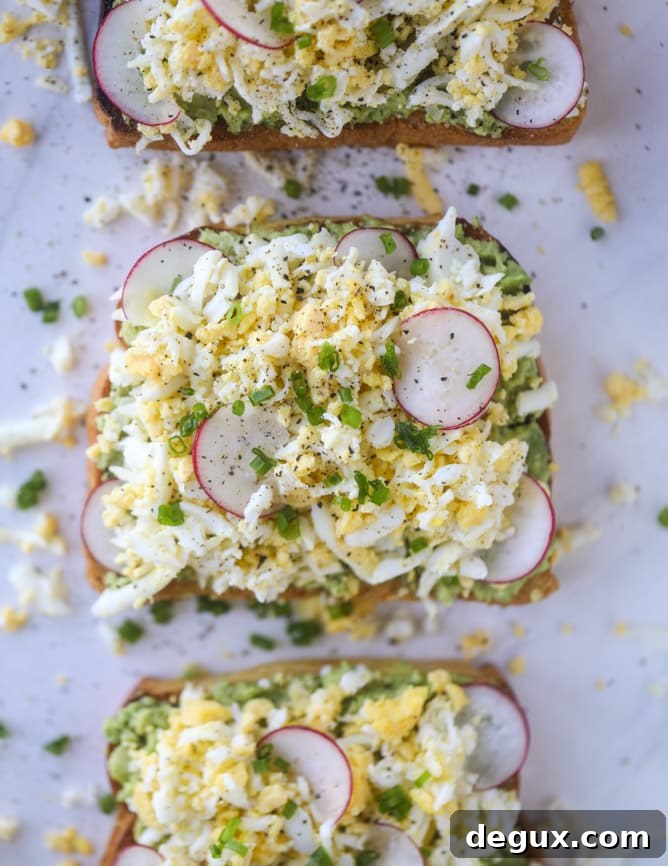 shaved egg avocado toast I howsweeteats.com #avocado #toast #egg #breakfast