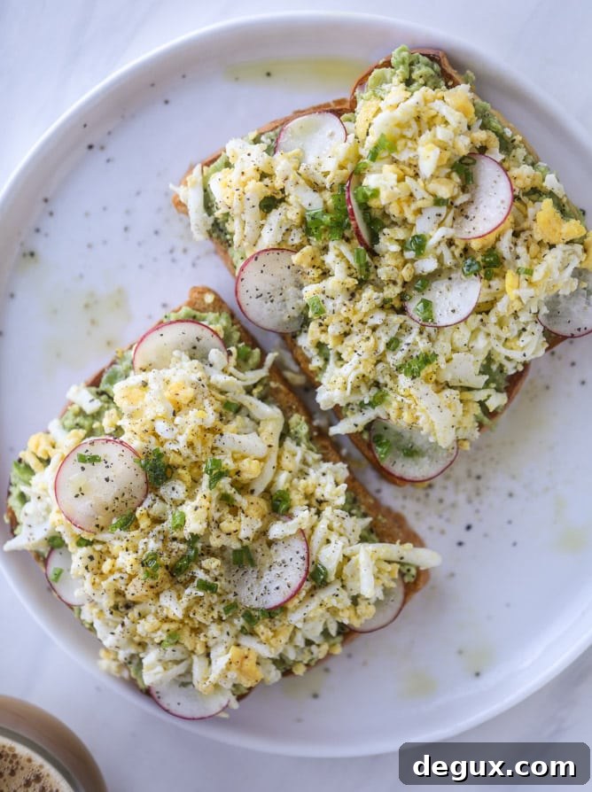 shaved egg avocado toast I howsweeteats.com #avocado #toast #egg #breakfast