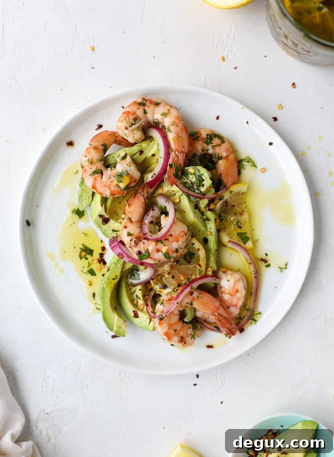 pickled shrimp avocado salad I howsweeteats.com #pickledshrimp #seafood #avocado #salad #kentuckyderby