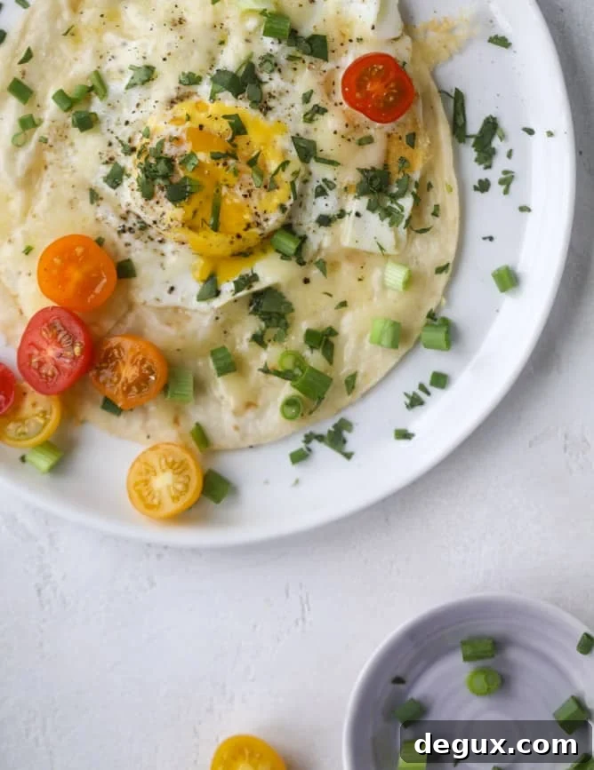 tortilla eggs I howsweeteats.com #eggs #breakfast #tortillas