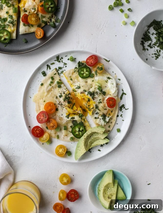 tortilla eggs I howsweeteats.com #eggs #breakfast #tortillas