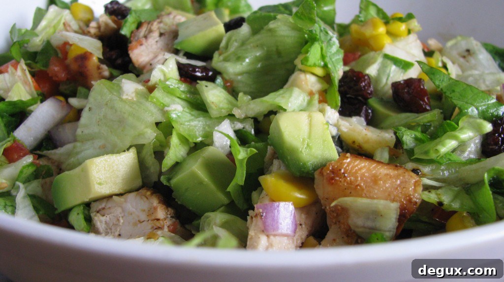 Chopped salad ingredients