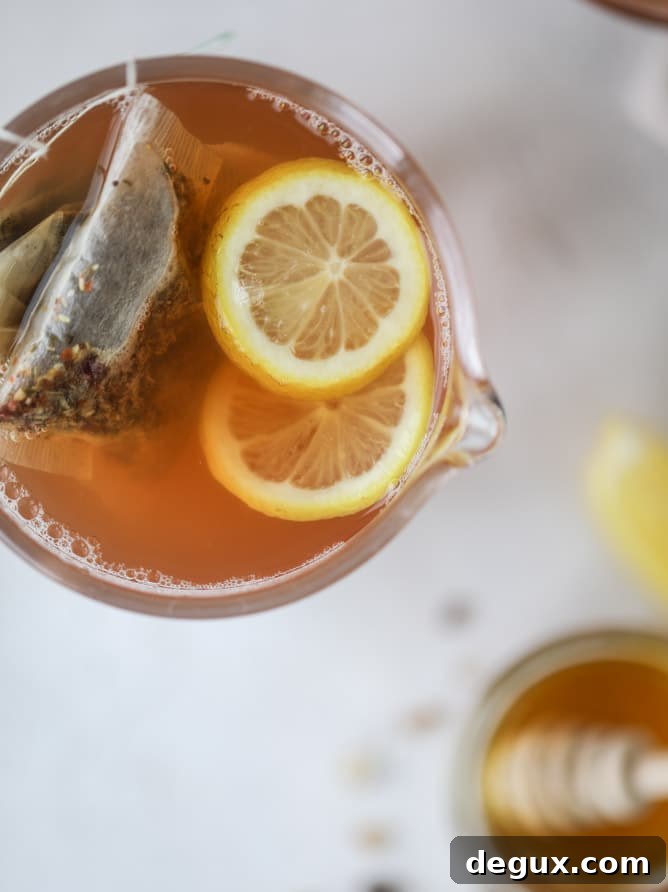 homemade starbucks medicine ball I howsweeteats.com #medicinball #tea #starbucks #citrushoneytea