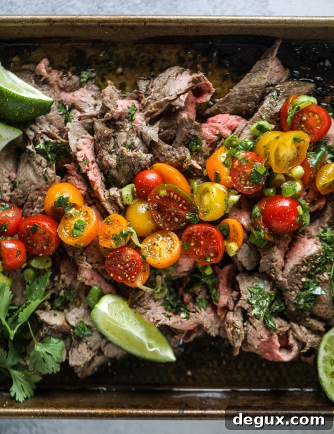 cilantro lime flank steak I howsweeteats.com #flank #steak #recipe #cilantro #lime