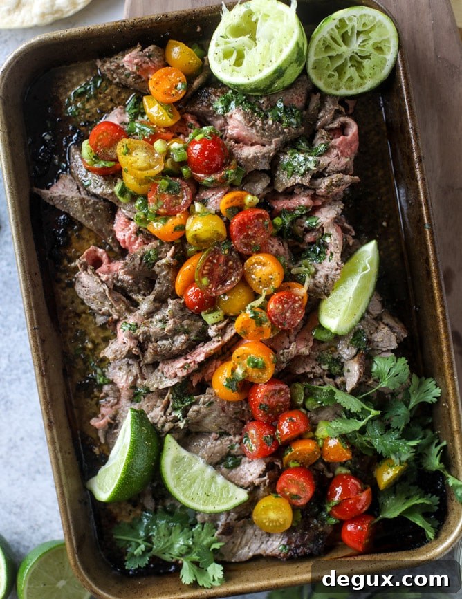 cilantro lime flank steak I howsweeteats.com #flank #steak #recipe #cilantro #lime