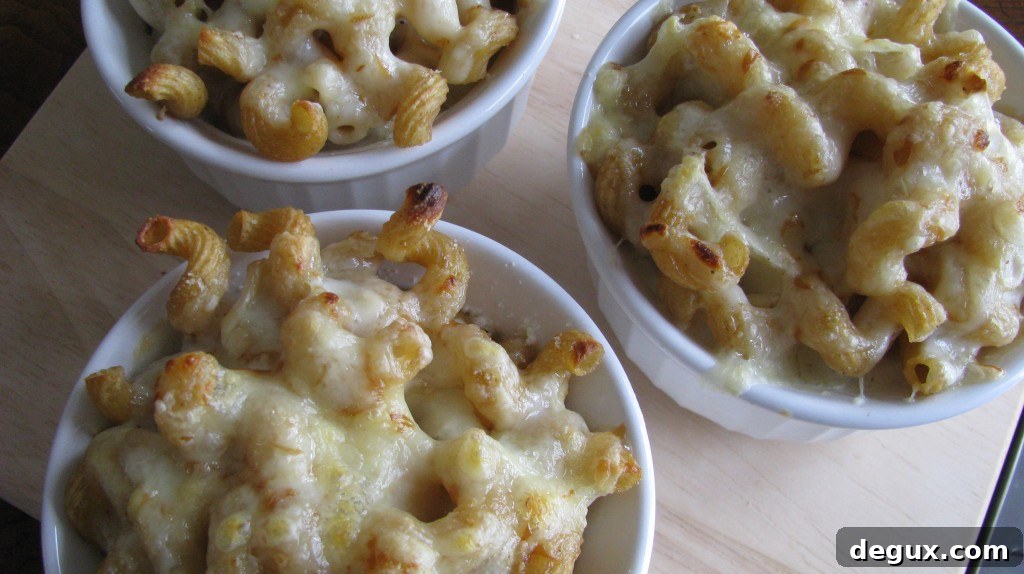 Bubbly browned cheese topping