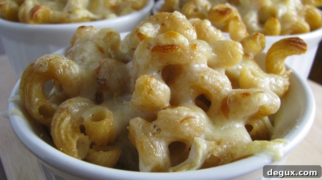 Plated mac and cheese