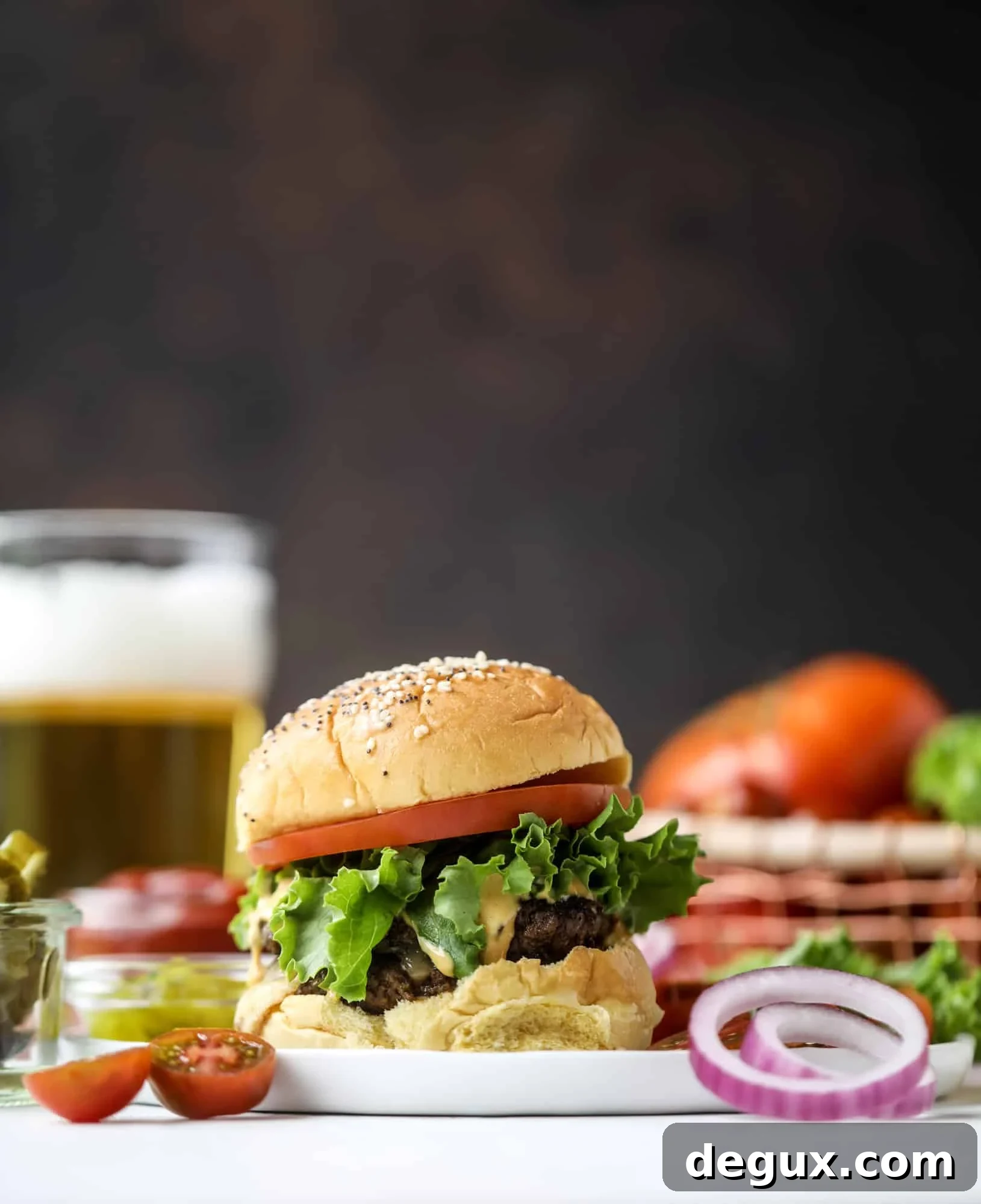 Smash burgers with house sauce