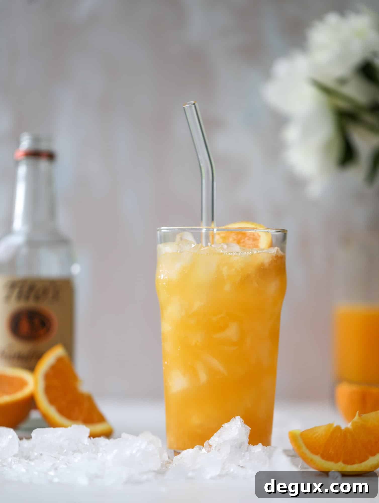 Orange Crush Cocktail Recipe: Zesty Orange Vodka Drink 5 This orange crush is a copycat cocktail from the ones served in Ocean City, Maryland at the beach all summer long! It's one entire freshly squeezed orange with vodka and lemon lime soda and it tastes like heaven. Super refreshing and perfect for summer.