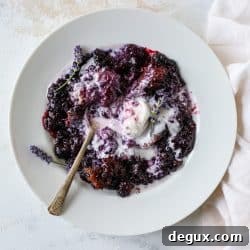 Black Raspberry and Lavender Cobbler Recipe for Summer Desserts 10 img 55262 9
