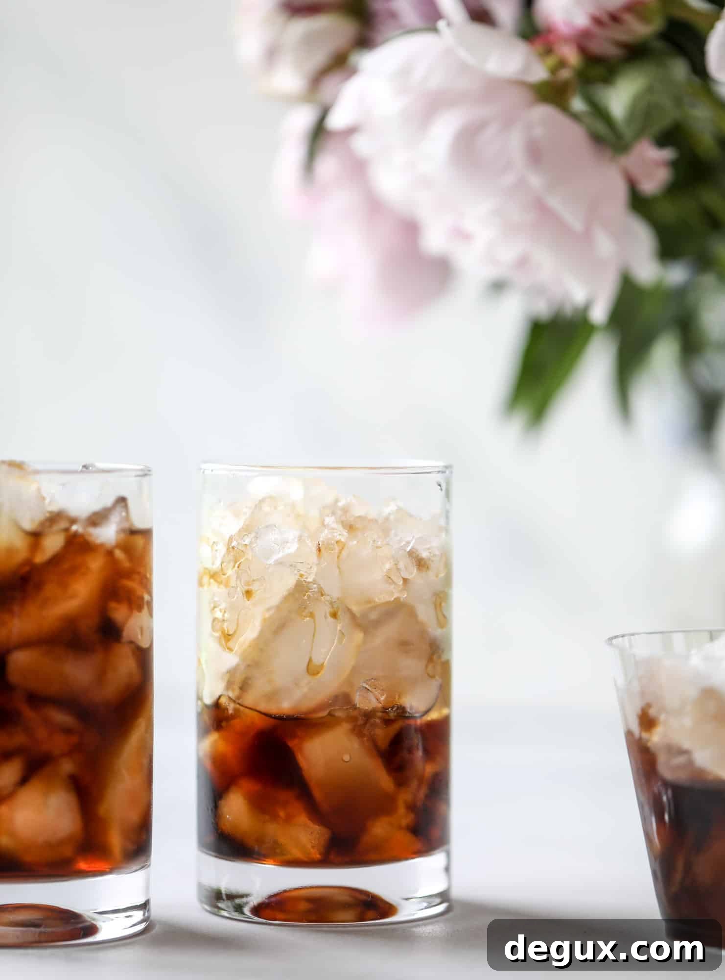 Sparkling Coconut Iced Coffee Recipe: Refreshing Summer Drink 3 Iced coconut coffee soda made with cold brew, coconut syrup and seltzer.