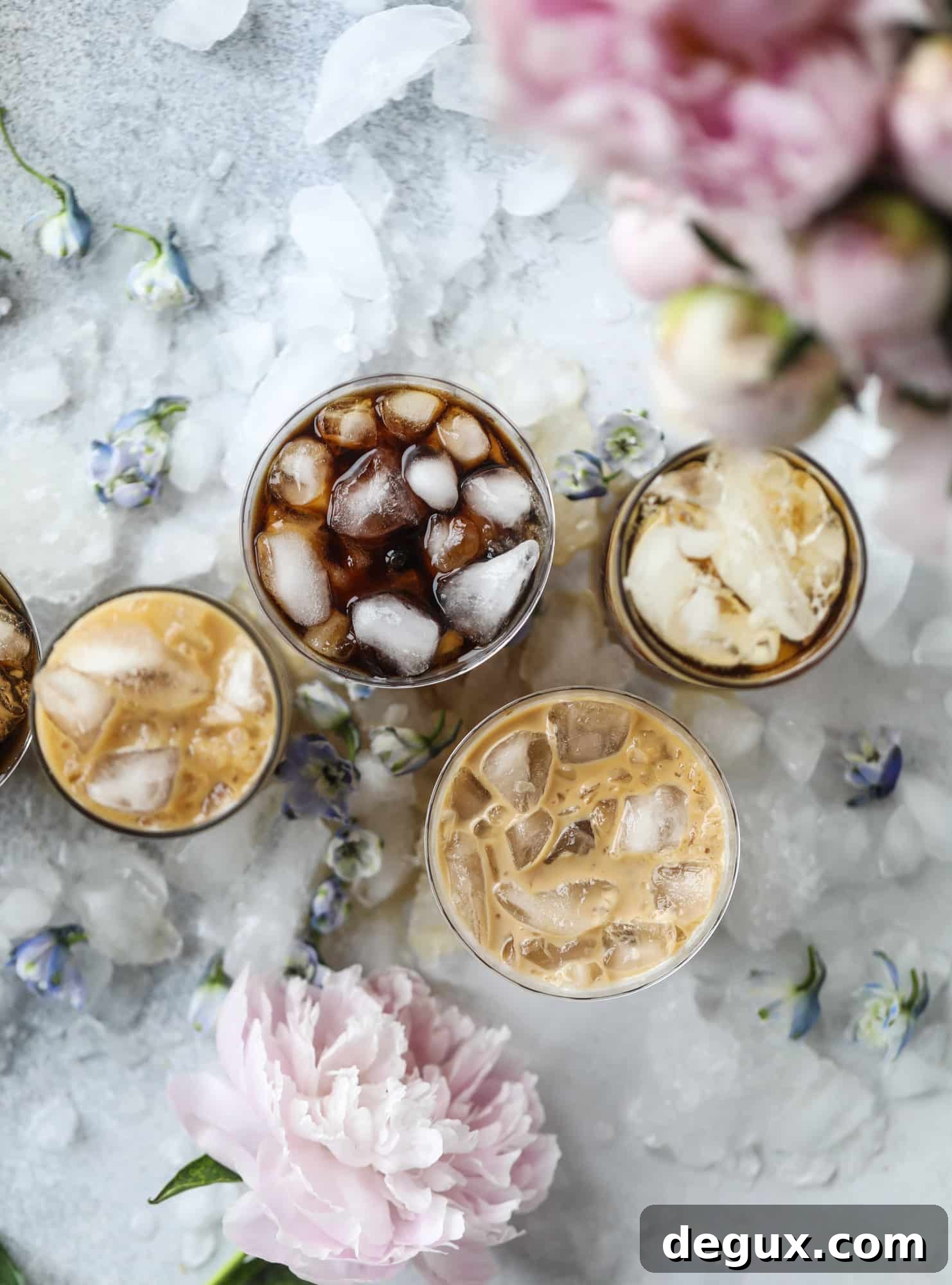 Sparkling Coconut Iced Coffee Recipe: Refreshing Summer Drink 6 Refreshing iced coconut coffee soda, served over crushed ice.