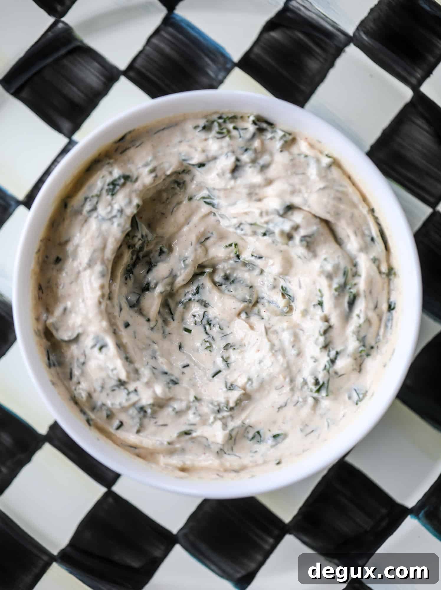 Smoky Cool Ranch Kale Dip Recipe — Tangy, Creamy Party Dip 5 This greek yogurt ranch dip is fabulous for a summertime pool tip and it's full of greens! Made with a homemade ranch spice seasoning, lots of shredded greek kale and greek yogurt, it's the perfect dip for crudite or chips! I howsweeteats.com #kale #greek #yogurt #ranch #dip #healthy #snacks