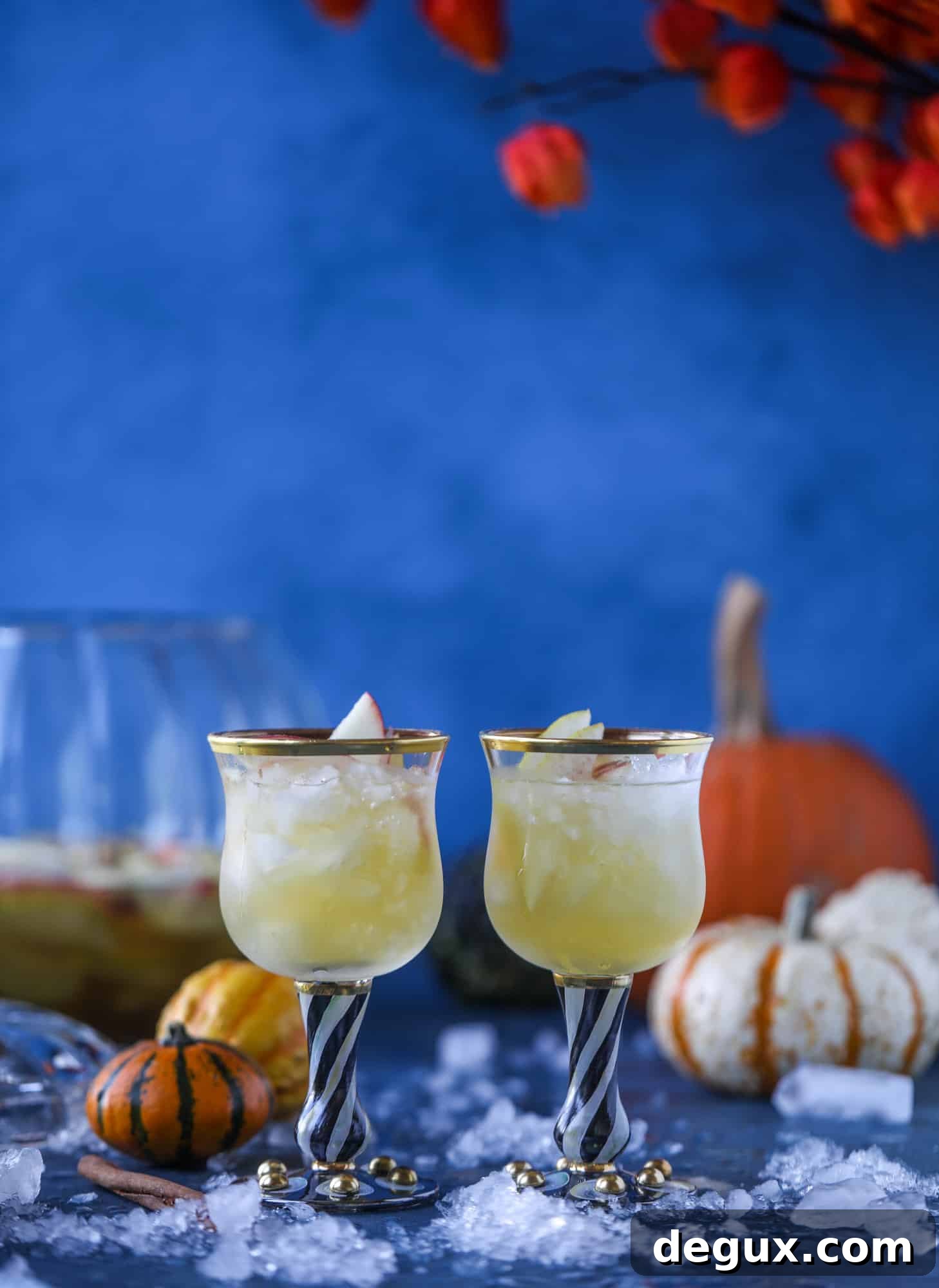 Autumn Pumpkin Sangria Recipe for Fall Entertaining 3 This pumpkin sangria is perfect for the fall and holiday season! A homemade pumpkin pie syrup gives the drink excellent flavor along with bubbles and apple cider and of course, boozy fruit. It's a favorite for Halloween or Thanksgiving! I howsweeteats.com #pumpkin #sangria