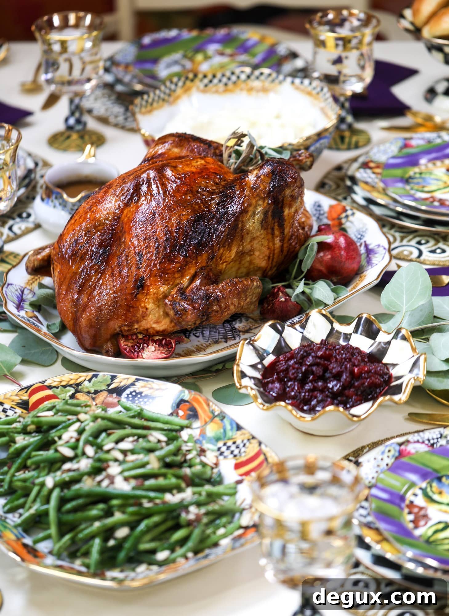 Chipotle cranberry chutney served in festive bowls.