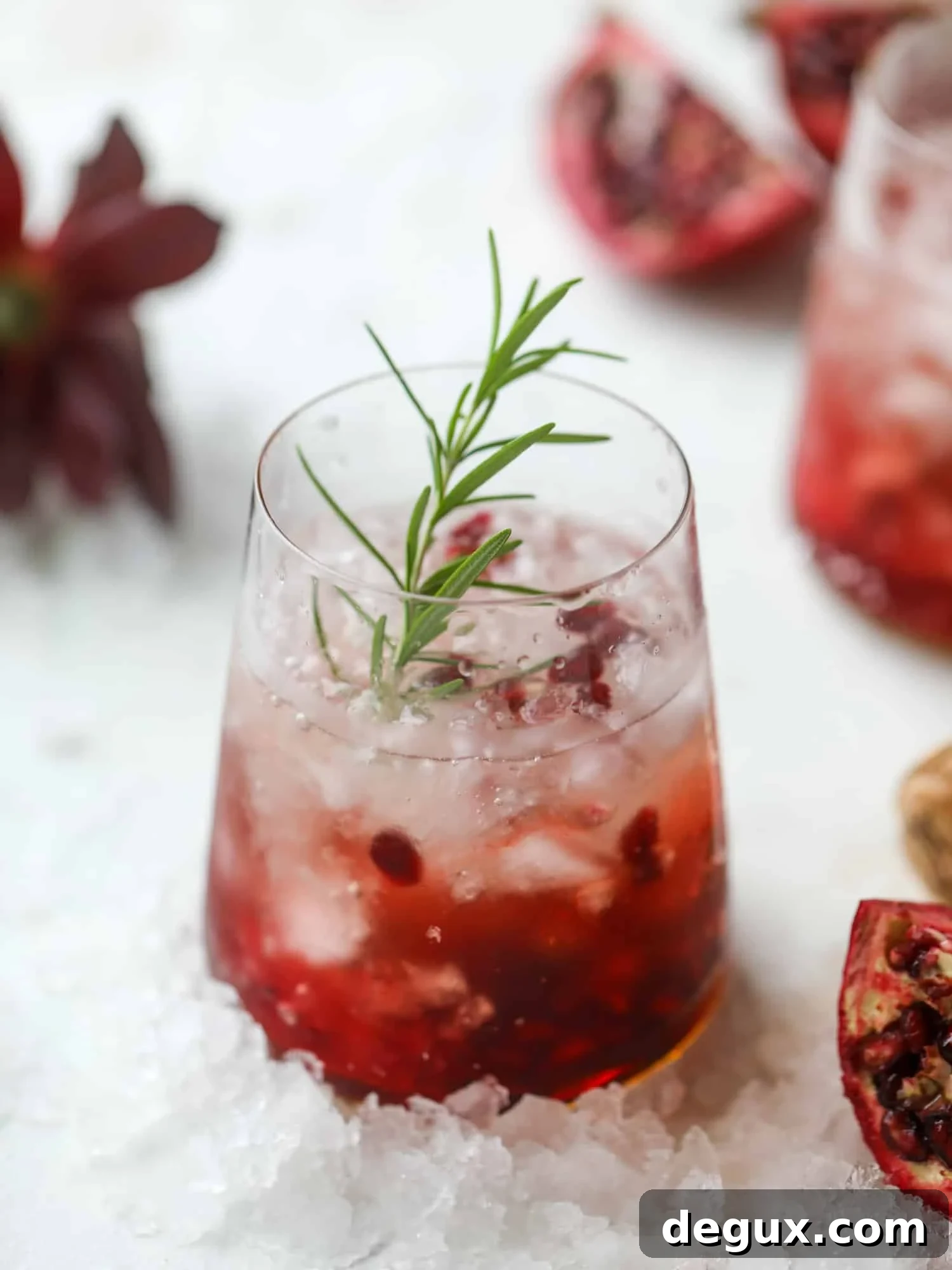 Pomegranate Prosecco Smash: 8 Thanksgiving Cocktails to Try 6 Pomegranate smash in a festive setting