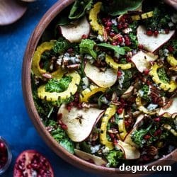Thanksgiving Kale Salad with Cranberry-Cinnamon Vinaigrette 7 img 56923 6