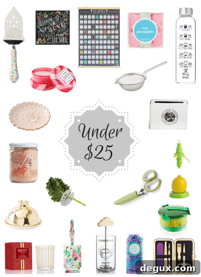Holiday Stocking Stuffers Under $25: 2018 Gift Guide 2 My 2018 stocking stuffer gift guide is full of the best gifts all under $25! Things for entertaining, hostess gifts, kitchen gadgets, gifts for work and some all around great ideas when you need a gift under $25! I howsweeteats.com #stockingstuffer #giftguide