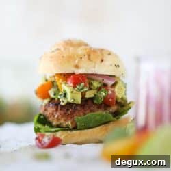 Guacamole-Stuffed Turkey Burgers with Lime Cilantro Flavor 7 img 58111 6