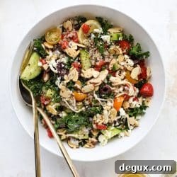 Mediterranean Kale and Quinoa Chicken Salad with Lemon Vinaigrette 6 img 58115 7