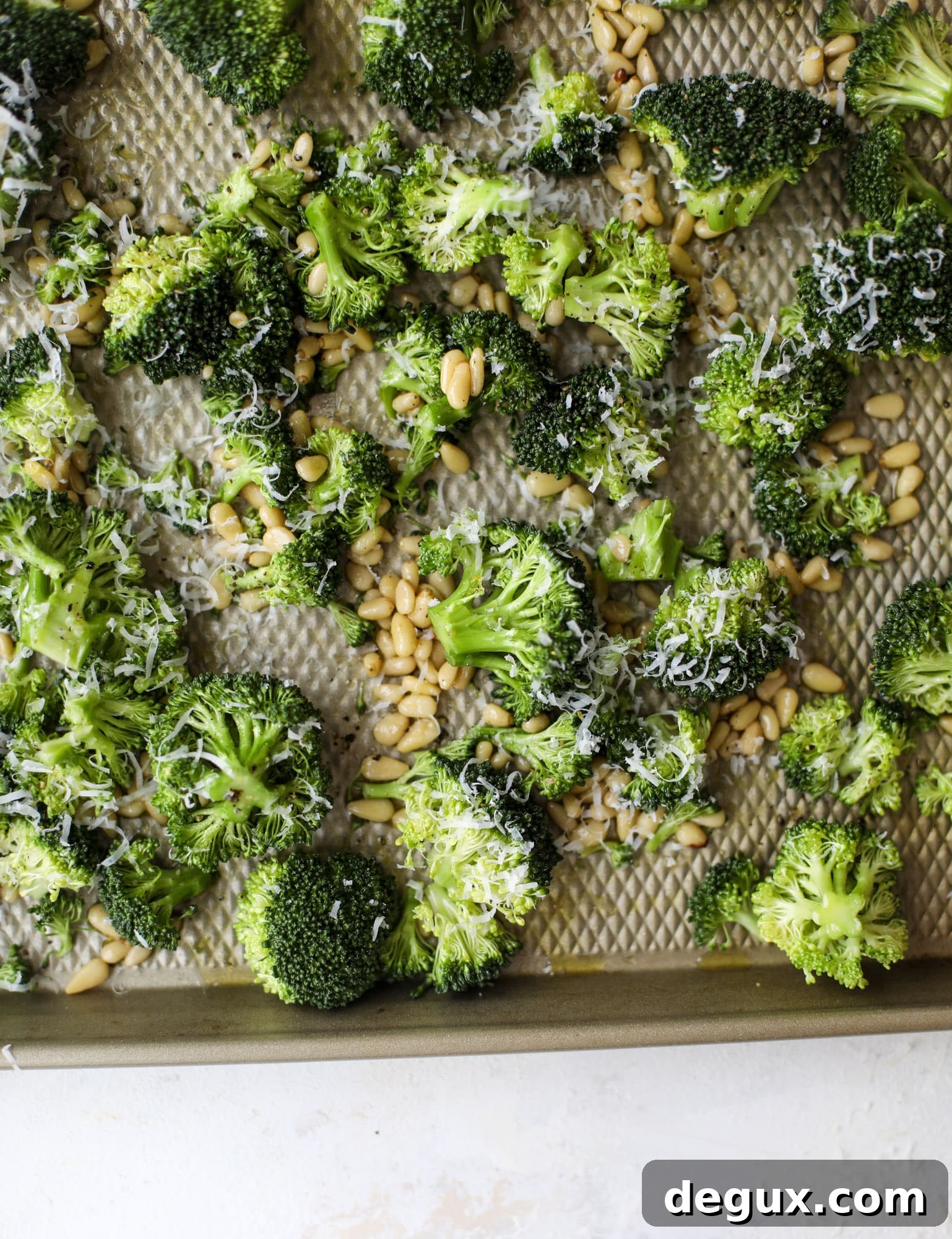 Parmesan Roasted Broccoli: A Flavorful Sunday Side Dish 4 This parmesan roasted broccoli is irresistible and will turn even the biggest broccoli haters into broccoli lovers! Major flavor in this roasted broccoli!