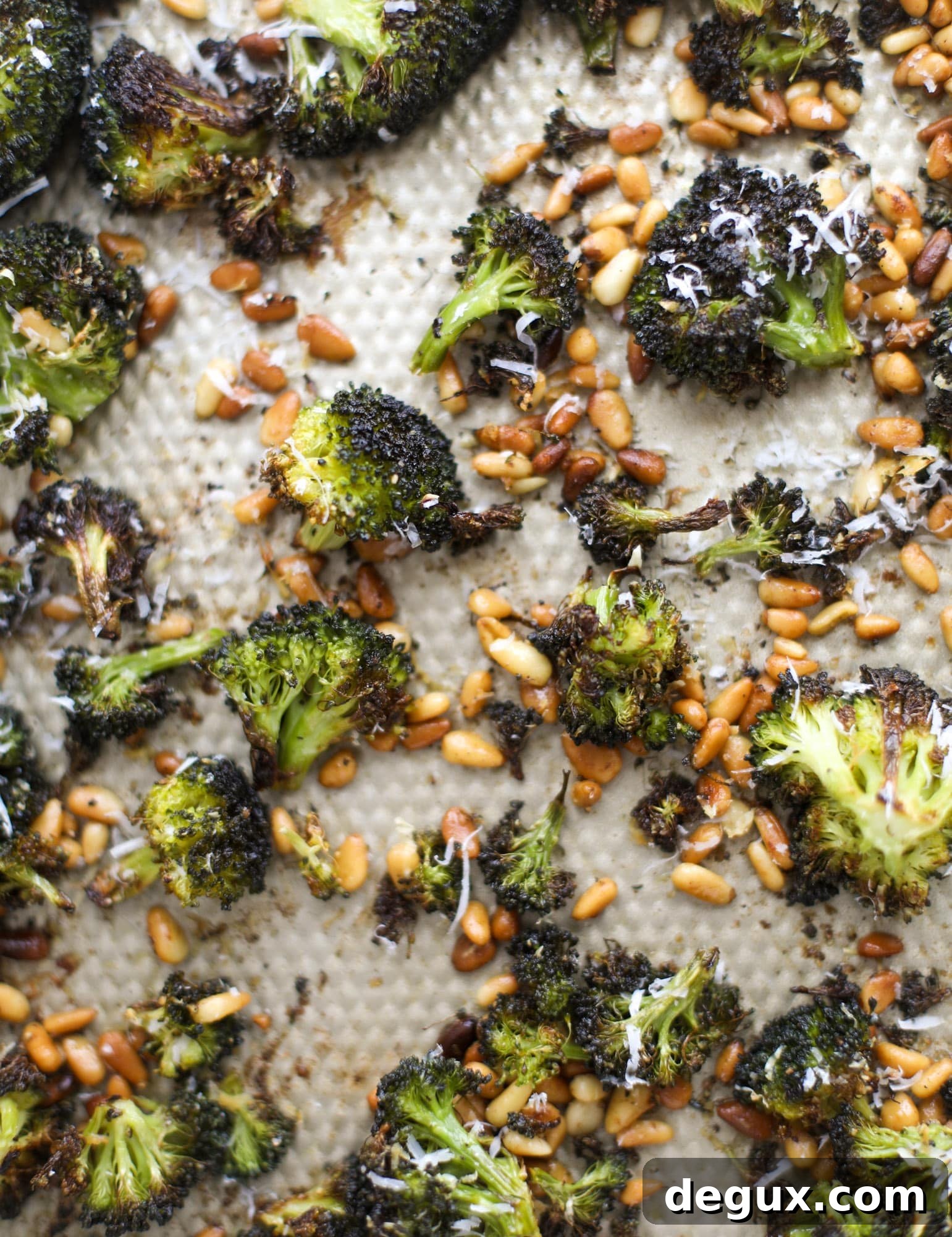 Parmesan Roasted Broccoli: A Flavorful Sunday Side Dish 5 This parmesan roasted broccoli is irresistible and will turn even the biggest broccoli haters into broccoli lovers! Major flavor in this roasted broccoli!